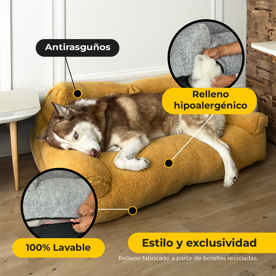 Sofás para mascotas anti estrés